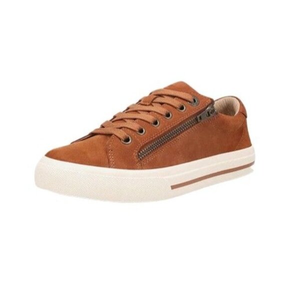 Taos Z Women's Soul Lux Sneaker Nubuck Amber Brown Size 6 NEW